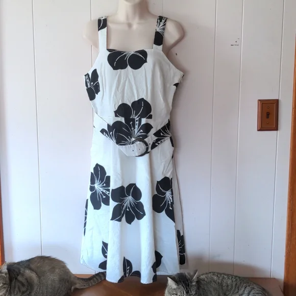 Who What Wear | Dresses | Who What Wear Linen Rayon Dress Size Medium |  Poshmark